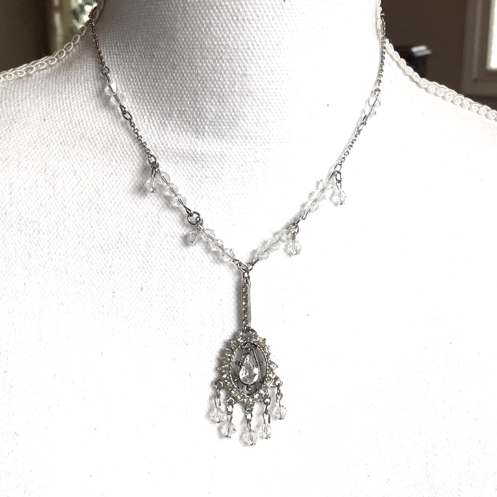 Crystal And Diamond Necklace